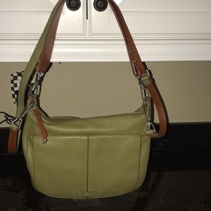 Vera Bradley leather shoulder bag/crossbody bag